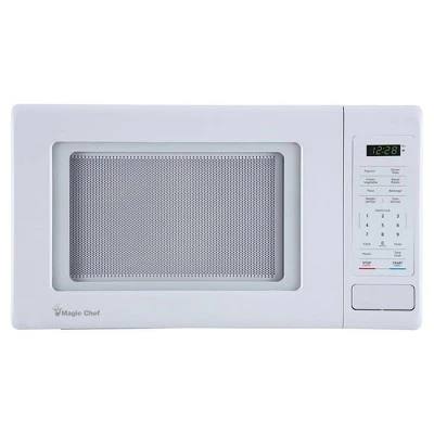 Magic Chef 0.9 Cubic Feet 900 Watt Small Stainless Countertop Microwave Oven For Compact Spaces W/ 6 Pre Programmed Cooking Modes, White 8 Magic Chef 0.9 Cubic Feet 900 Watt Small Stainless Countertop Microwave Oven For Compact Spaces W/ 6 Pre Programmed Cooking Modes, White - Image 6