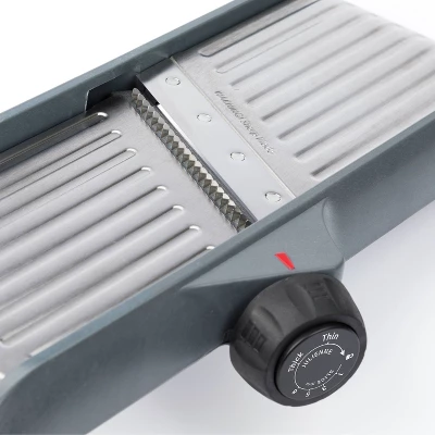 Prepworks Dial And Slice Chef's Mandoline: ABS & Stainless Steel Vegetable Slicer, Dishwasher-Safe, Black/Gray 5 Prepworks Dial And Slice Chef's Mandoline: ABS & Stainless Steel Vegetable Slicer, Dishwasher-Safe, Black/Gray - Image 3