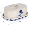 Storied Home Hand-Painted Stoneware Butter Dish With Flower, Blue And White -Target KitchenAid GUEST 09f20d0c a99e 44a1 ada1 01152dbec0d0