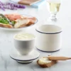 Butter Bell® Crock – Le Bistro White With Blue Trim Ceramic Butter Keeper, French Café-Style Butter Dish For Fresh, Spreadable Butter -Target KitchenAid GUEST 09f4022d b323 4530 9f93 96ddde99796f