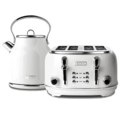 Haden Heritage 75012 1.7 Liter Stainless Steel Body Retro Electric Tea Kettle & Haden Heritage 75013 4 Slice Wide Slot Retro Toaster, Ivory White -Target KitchenAid GUEST 0a12354a 5075 4815 a2b3 09cfe667b5e9