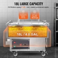 VEVOR Portable Oil Filtering Unit, 18L Capacity, 10 L/min Filtering Speed, Equipped With Swivel Casters And Oil Hose, Ideal For Fast Food Venues -Target KitchenAid GUEST 0a1bfbe1 d2a7 4355 9c2c d690ac67b448