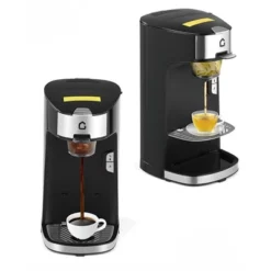 Jojoka Compact Single Serve Coffee Maker For K-Cup, Ground Coffee & Tea – Fast Brewing, Adjustable Drip Tray, 2-Cup Water Tank