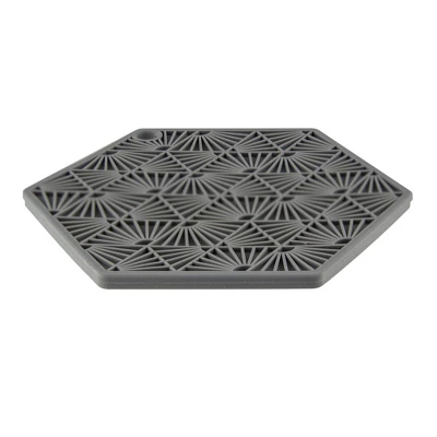 Taste Of Home 2pc Silicone Tool Ah Gray: Dishwasher-Safe Silicone Trivets For Hot Dishes, Ash Gray, 6"x5.5" 3 Taste Of Home 2pc Silicone Tool Ah Gray: Dishwasher-Safe Silicone Trivets For Hot Dishes, Ash Gray, 6"x5.5"