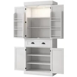 Yukimo 71" Tall Pantry Cabinet, LED-lit Kitchen Storage With Drawer, Adjustable Shelves, White 23 Yukimo 71" Tall Pantry Cabinet, LED-lit Kitchen Storage With Drawer, Adjustable Shelves, White -Target KitchenAid GUEST 0a7d8cf3 63d6 4f14 8bf3 f400ae74613b
