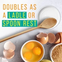 Maplefield [2 Pack] Dual Purpose Egg Cracker Tool & Spoon Rest For Kitchen Counter - Egg Breaker Tool - Ceramic Spoon Holder -Target KitchenAid GUEST 0ad83ea0 5ac7 444c 9676 c4a2520b9e54