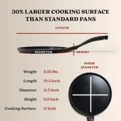 Alva Energy Ceramic Nonstick Griddle Pan Flat Nonstick Cooking Pan, Stay Cool Handle, Non Toxic, Compatible With All Stovetops & Induction Safe -Target KitchenAid GUEST 0af47178 5324 4a74 9704 ff3ca5e42ae4