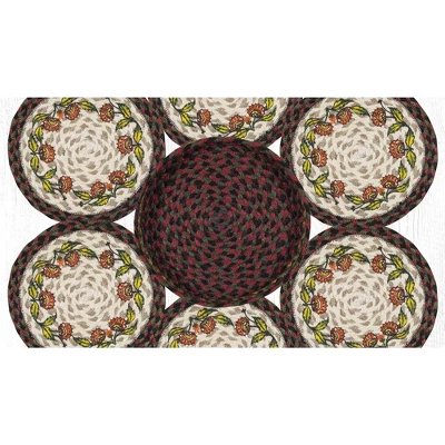 Earth Rugs Holiday Floral Round Jute Trivets In Basket – Set Of 6" Heat-Resistant Decorative Trivets With Festive Seasonal Prints 4 Earth Rugs Holiday Floral Round Jute Trivets In Basket – Set Of 6" Heat-Resistant Decorative Trivets With Festive Seasonal Prints - Image 2