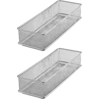 YBM Home Silver Mesh Drawer And Desk Organizer Tray, Pack Of 2 13 YBM Home Silver Mesh Drawer And Desk Organizer Tray, Pack Of 2 - Image 11