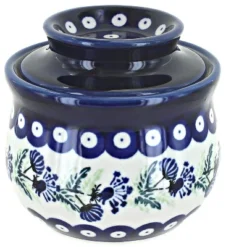 Blue Rose Polish Pottery 1512 Zaklady French Butter Dish -Target KitchenAid GUEST 0bb3ab76 1613 42aa a987 d0969cb84ee7