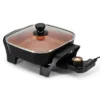 MegaChef 8" Electric Skillet With Copper Coating