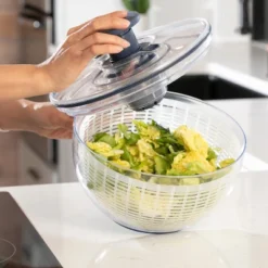 Luminuxe Salad Spinner Lettuce Spinner Vegetable Cleaner And Dryer, One-Handed Use, Built-in Draining System For Fresh, Crisp Clean Salad - 5.3 Quarts 13 Luminuxe Salad Spinner Lettuce Spinner Vegetable Cleaner And Dryer, One-Handed Use, Built-in Draining System For Fresh, Crisp Clean Salad - 5.3 Quarts -Target KitchenAid GUEST 0c1d2caf 5c17 4a8c b879 48457bce741a