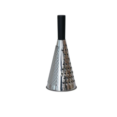Storied Home Stainless Steel Cone Shaped Grater With Mango Wood Handle, Black 5 Storied Home Stainless Steel Cone Shaped Grater With Mango Wood Handle, Black - Image 3