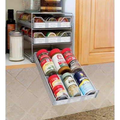 3-Tier Tilt Down Spice Drawer - Lipper International 6 3-Tier Tilt Down Spice Drawer - Lipper International - Image 4