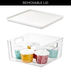 IDesign Stackable Open-Front Bins With Lid, Set Of 3, Clear/White 15 IDesign Stackable Open-Front Bins With Lid, Set Of 3, Clear/White -Target KitchenAid GUEST 0c784ae1 b401 465a bbd9 e8a172b0c311