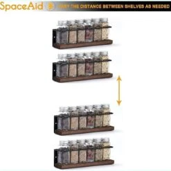 4-Pack Spice Rack Organizer Wall Mount With 415 Labels (no Jars Included) -Target KitchenAid GUEST 0cbde60b c5a2 4de8 a5b6 5568b790b043