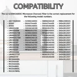 Nispira 5230W1A003C Charcoal Filter Replacement For GE Kenmore LG Microwave LMV1650ST LMV2031SB LMV2031ST LMHM2237BD, 2 Packs -Target KitchenAid GUEST 0cdec028 90d8 4562 9c49 db6259dedbeb