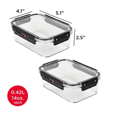 SharpChef Airtight Food Storage Container With Easy Locking Lids, Date Indicator, Leakproof,BPA-Free (0.45L) 5 SharpChef Airtight Food Storage Container With Easy Locking Lids, Date Indicator, Leakproof,BPA-Free (0.45L) - Image 3