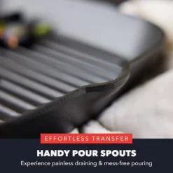 Bobby Flay 11" Cast Iron Square Grill With Dual Handles And Spouts -Target KitchenAid GUEST 0d308544 0198 4240 9336 ae60dbfddcfd