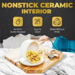 Ceramax Electric Hot Pot Nonstick Ceramic Skillet Pan Mini Cooker With Lid Steamer -Target KitchenAid GUEST 0d327e10 2577 4b47 af3d 547ef460fe32