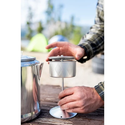 Stansport Aluminum Percolator Coffee Pot 9 Cup 7 Stansport Aluminum Percolator Coffee Pot 9 Cup - Image 5