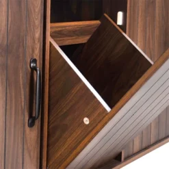 XINGHANZHENXUAN Kitchen Island With Trash Can Storage Cabinet, Kitchen Cart With Drop Leaf, Spice Rack, Towel Rack And Drawer -Target KitchenAid GUEST 0d6de277 ffe3 464b aa22 8e017a003fd5