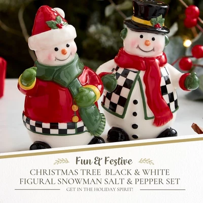 Spode Christmas Tree Snowman Salt And Pepper Shaker Set (2 Piece) - Holiday Kitchen & Table Décor - Festive Home Accent 3 Spode Christmas Tree Snowman Salt And Pepper Shaker Set (2 Piece) - Holiday Kitchen & Table Décor - Festive Home Accent
