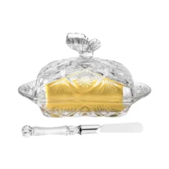 Slickblue Glass Butter Dish With Lid & Knife, Butterfly Handle, Stylish Design, Holds European Butter -Target KitchenAid GUEST 0df60d2f 78b5 419b 893e 24804a13de92