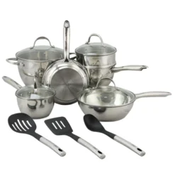 Oster® Oster Ridgewell 13 Piece Stainless Steel Belly Shape Cookware Set In Silver Mirror Polish With Hollow Handle -Target KitchenAid GUEST 0ef25880 f691 4739 b1de 528071ae5ffa