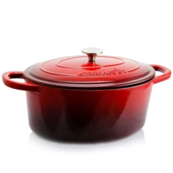 Crock-Pot Crock Pot Artisan 7 Quart Oval Enameled Cast Iron Dutch Oven In Scarlet Red -Target KitchenAid GUEST 0f0155b5 679a 4517 8bcf 8229ba92b510