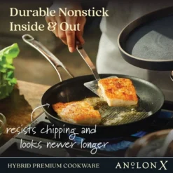 Anolon X 8.5" And 10" Hybrid Nonstick Induction Frying Pan Se Charcoal Gray -Target KitchenAid GUEST 0f7de82d 9d5f 4cba ab61 7cf8fc2d61b4