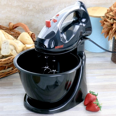 Better Chef 200 Watt Stand/Hand Mixer In Black With Mixing Bowl 5 Better Chef 200 Watt Stand/Hand Mixer In Black With Mixing Bowl - Image 3