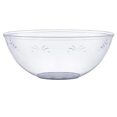 Crown Display 4 Pack Clear Disposable Round Salad Bowls Serving Bowl With Leaf Indentation 11 Crown Display 4 Pack Clear Disposable Round Salad Bowls Serving Bowl With Leaf Indentation - Image 9