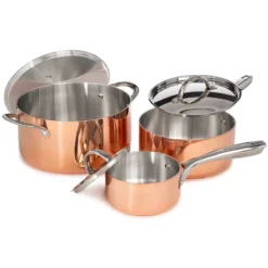 BergHOFF Copper Tri-Ply 6Pc Cookware Set, Matching Lids, Polished -Target KitchenAid GUEST 0fff7e43 1cfe 4337 bca5 04182ca113f1