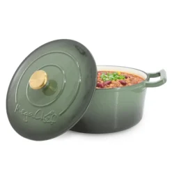 MegaChef 5.3 Quarts Round Enameled Cast Iron Dutch Oven Casserole With Self Basting Lid -Target KitchenAid GUEST 100193e7 4252 4d83 bcd0 e48c5d8d0074