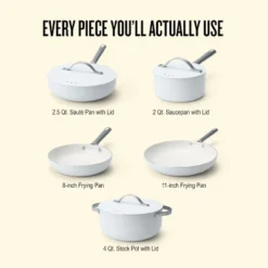 Alva Mobi 8-Piece Titanium Ceramic Nonstick Cookware Set - Cannoli Cream 14 Alva Mobi 8-Piece Titanium Ceramic Nonstick Cookware Set - Cannoli Cream -Target KitchenAid GUEST 102c216b 8412 4fa2 9873 fafea579bc5a