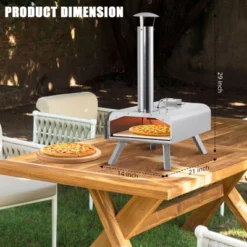 Portable Pizza Oven Outdoor, 12" Wood Pellet Pizza Ovens With Pizza Stone & Storage Bag & Pizza Peel, Stainless Steel Pizza Maker Grill -Target KitchenAid GUEST 108db23e 618e 46d5 b626 7318d35cb41c