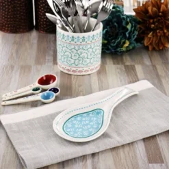 Gibson Home Village Vines Fine Ceramic Spoon Rest In Blue -Target KitchenAid GUEST 1098fab4 1757 4000 9c6f 38d851634470