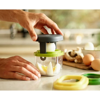 Joseph Joseph Prep Mini 3-in-1 Food Slicing Prep Tool: Stainless Steel Manual Chopper, 3 Blades, Hand Wash, Green 16 Joseph Joseph Prep Mini 3-in-1 Food Slicing Prep Tool: Stainless Steel Manual Chopper, 3 Blades, Hand Wash, Green - Image 14
