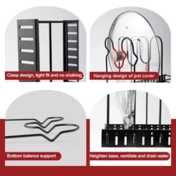 DOMETOUR Adjustable Pot Rack, Kitchen Rack, And Storage Rack, Kitchen Organization And Storage -Target KitchenAid GUEST 11c2be47 0566 4ce3 9ea8 38d143cf3dfc