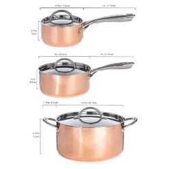 BergHOFF Copper Tri-Ply 6Pc Cookware Set, Matching Lids, Polished -Target KitchenAid GUEST 11d4f248 6b23 40c9 8a77 e54ad25e262b