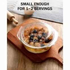Itopfox Clear Round Glass Casserole With Lid, Microwave & Oven Safe Bakeware, Freezer & Dishwasher Friendly, Easy Grab Baking Dish -Target KitchenAid GUEST 120ab579 b032 4c23 8c2e cf38eb44d633