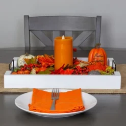 AuldHome Design White Rustic Wood Serving Tray; Farmhouse Shiplap Ottoman Tray W/ Black Metal Handles -Target KitchenAid GUEST 122eefc6 1c8a 43b8 8fde 8b0ce45ae932