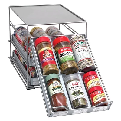 3-Tier Tilt Down Spice Drawer - Lipper International 5 3-Tier Tilt Down Spice Drawer - Lipper International - Image 3