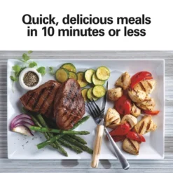 Hamilton Beach Indoor Grill Black And Stainless Steel 25371: Nonstick Surface, 1200W, Hand Wash, BBQ Cooking, 1-Year Warranty -Target KitchenAid GUEST 12a4894b 8760 4ab1 bd5b 4c5b2c5841a2