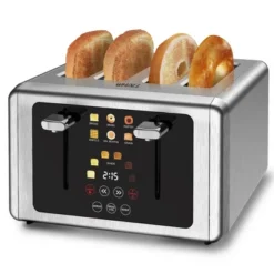 WHALL 4 Slice Toaster, Stainless Steel Toaster, Toasters 4 Slice With Wide Slots, Touchscreen Display, Bagel, Defrost, Cancel Functions -Target KitchenAid GUEST 12a7167e acc3 4b90 9752 d1223717a60a