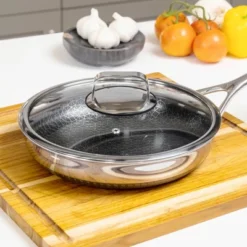 Livwell Brands Diamond Clad 10" Tempered Glass Lid With Silicone Rim And Cool Touch Insulated Handle: Dishwasher-Safe, Lifetime Warranty