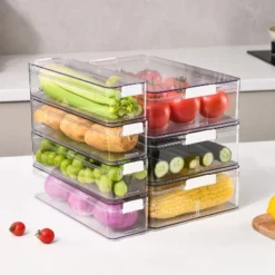 SharpChef Stackable Airtight Food Storage Container With Easy Locking Lid, Leakproof, Clear Acrylic Organizer Bins For Refrigerator, Pantry 8 SharpChef Stackable Airtight Food Storage Container With Easy Locking Lid, Leakproof, Clear Acrylic Organizer Bins For Refrigerator, Pantry -Target KitchenAid GUEST 12b4ab5d 2e47 43e6 af61 c6eaac528ca5