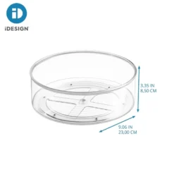 IDESIGN Lazy Susan Turntable Spice Organizer Bin For Kitchen Pantry Cabinet Countertops Clear: 9" Plastic Storage Solution -Target KitchenAid GUEST 12b6beae acc9 4743 812f 9c2479ebe3b6