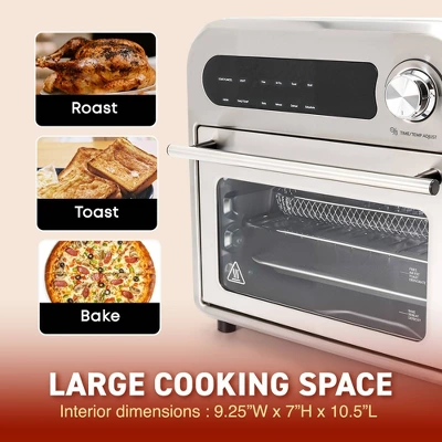 Elite Cuisine 10L Digital Air Fryer Oven - Stainless Steel 4 Elite Cuisine 10L Digital Air Fryer Oven - Stainless Steel - Image 2